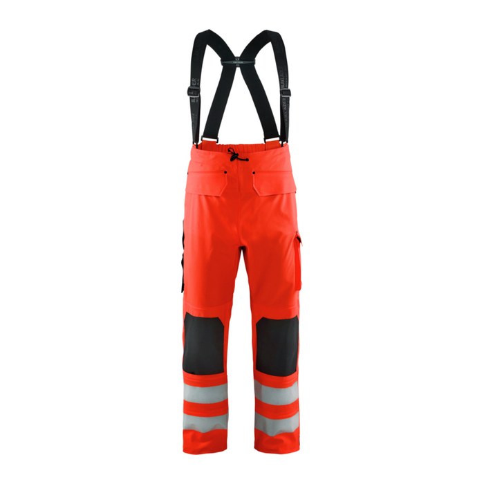 BLAKLÄDER® unisex Warnschutz-Latzhose 1302 rot Größe 2XL