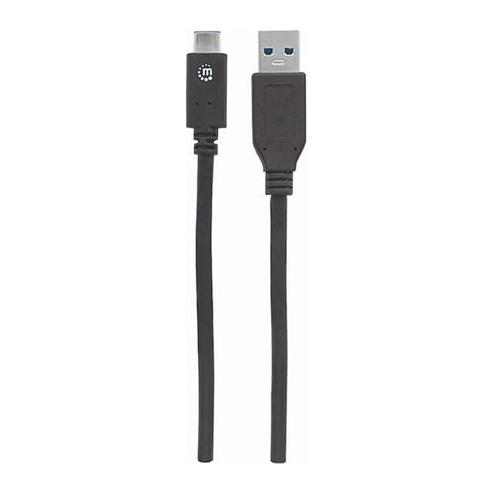 MANHATTAN USB Kabel 3.1 C -> A St/Bu 1.00m schwarz