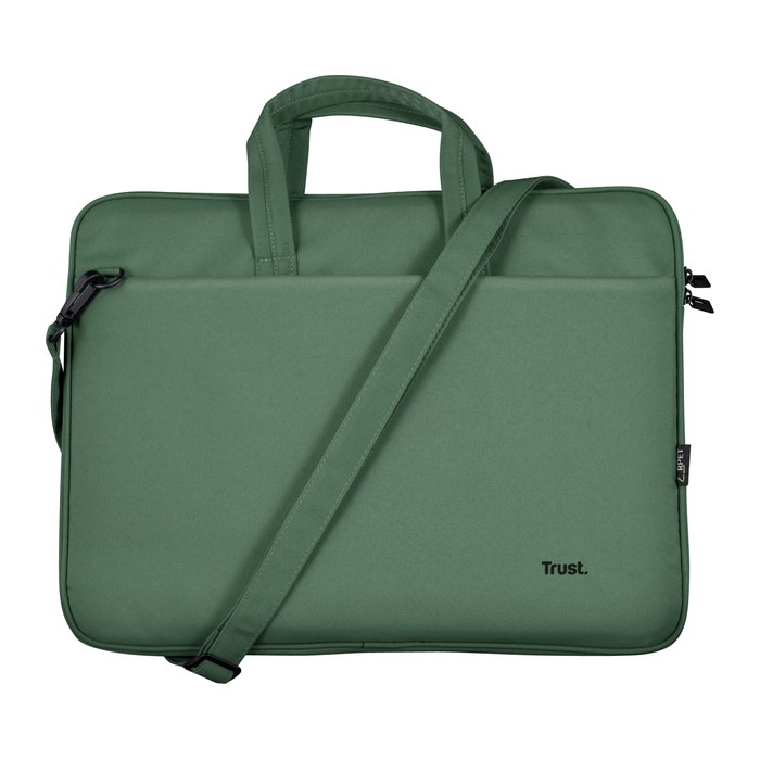 Trust Laptoptasche Bologna Slim Kunstfaser grün 24450 bis 40,6 cm (16 Zoll)