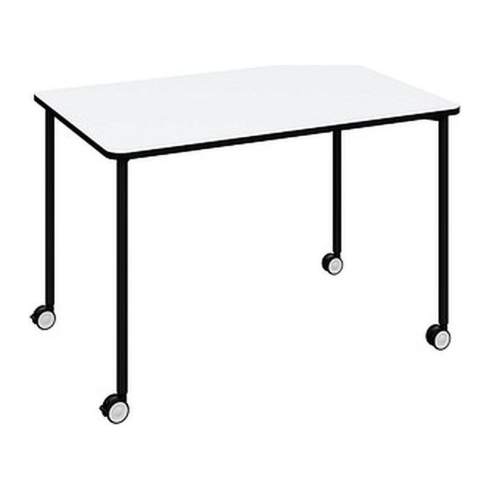 meet powered by PAPERFLOW Flex Office Mehrzwecktisch rechteckig Spanplatte weiß 116,0 x 76,0 x 75,0 cm, 1 St.