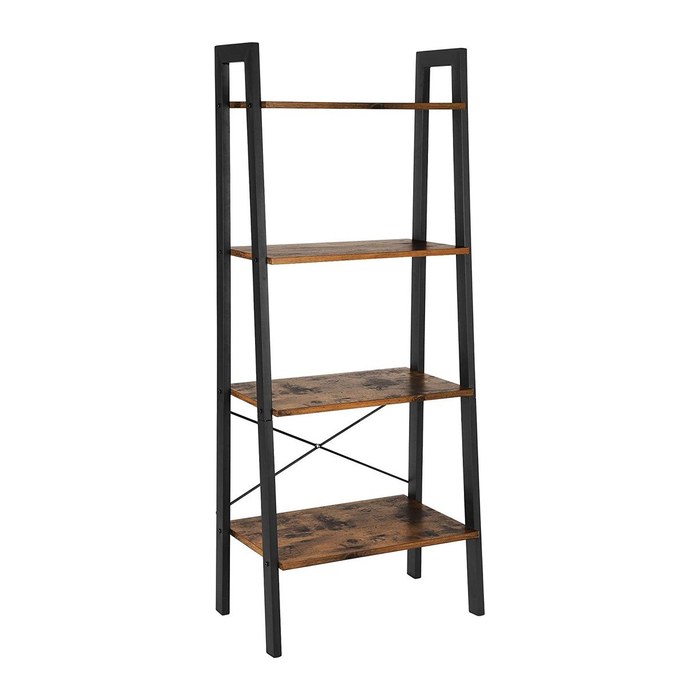 VASAGLE Bücherregal braun, schwarz 56,0 x 34,0 x 137,5 cm, 1 St.