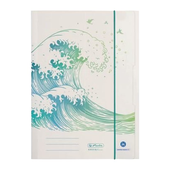 herlitz Sammelmappe Greenline DIN A4 Welle, 1 St.