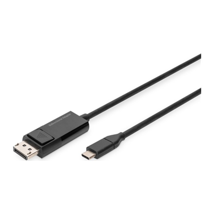 DIGITUS USB-C-Stecker/DisplayPort-Stecker Kabel AK-300334-020-S 2,0 m schwarz, 1 St.