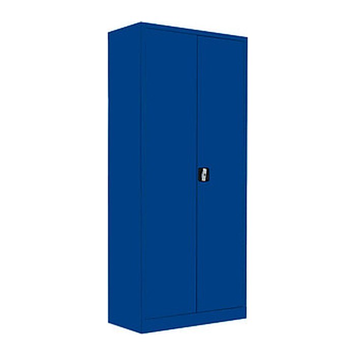 LÜLLMANN Stahlschrank 530333 enzianblau 4 Fachböden 80,0 x 38,3 x 180,0 cm, aufgebaut, 1 St.