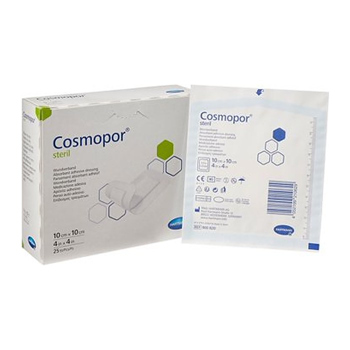 HARTMANN Wundverband Pflaster Cosmopor® Steril 9008200 weiß 10,0 x 10,0 cm, 25 St.