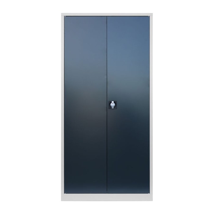 ClassiX Putzmittelschrank X-545548 anthrazit, lichtgrau 4 Fachböden 92,0 x 42,0 x 194,5 cm, aufgebaut, 1 St.