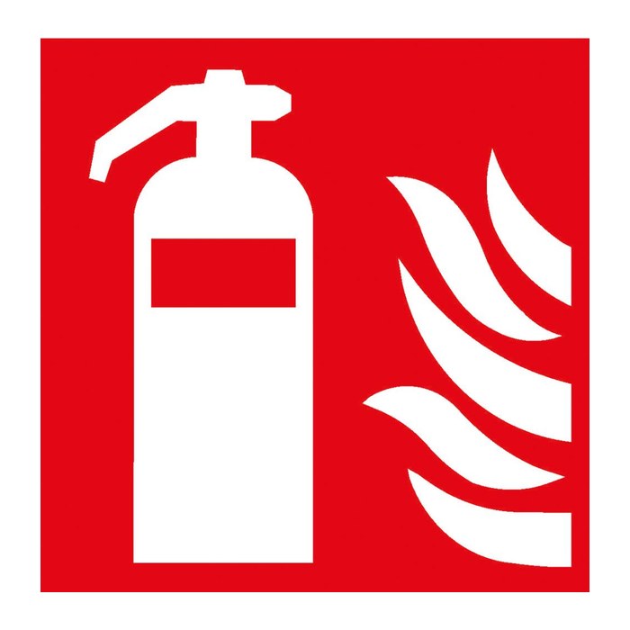 SafetyMarking® Brandschutzschild "Feuerlöscher" quadratisch 20,0 x 20,0 cm, 1 St.