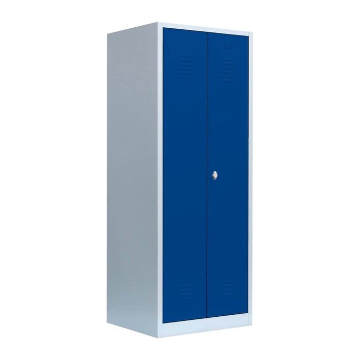 LÜLLMANN Spind enzianblau, lichtgrau 515421, 1 Schließfach 80,0 x 50,0 x 180,0 cm