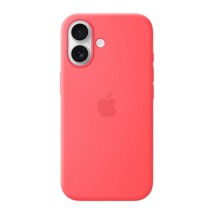 Apple Silikon Case mit MagSafe Handyhülle für Apple iPhone 17 guavepink