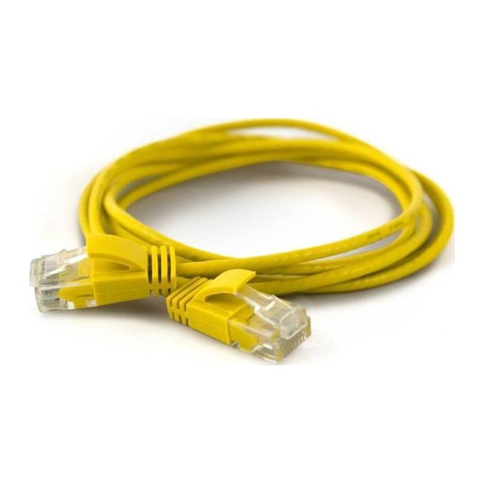 Wantec Patchkabel UTP CAT6a d=2,8mm 0,25m gelb
