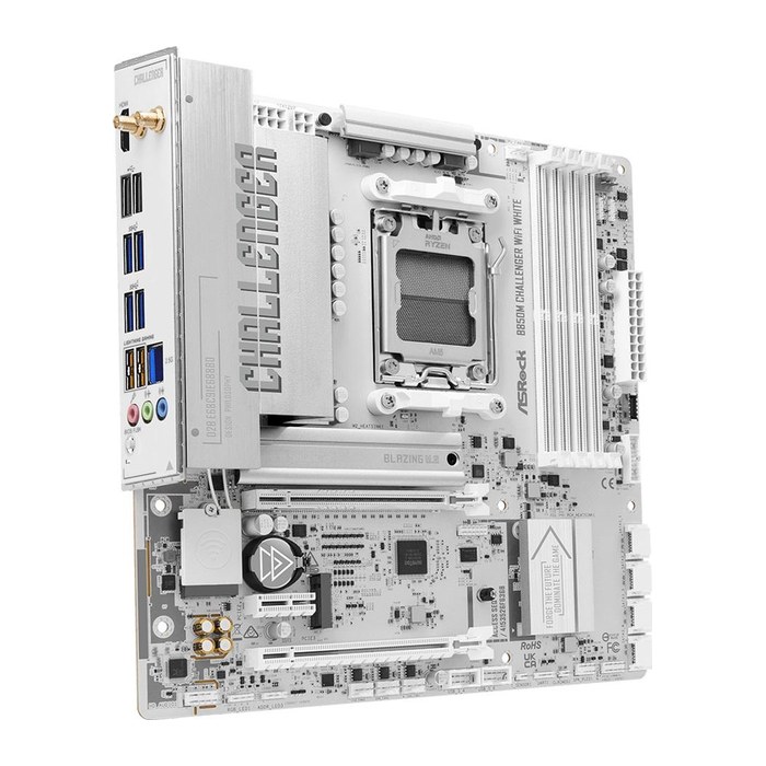 ASRock B850M Challenger WiFi White AM5 mATX HDMI/DP DDR5