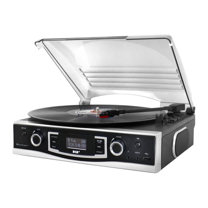soundmaster PL590SW Plattenspieler schwarz