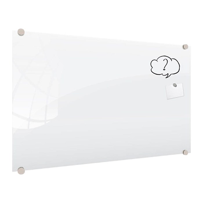 ALLboards Glas-Magnettafel Premium 150,0 x 100,0 cm perlweiß