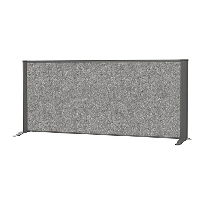 MAUL Akustik-Tischtrennwand MAULconnecto 9851289, dunkelgrau 120,0 x 50,0 cm, 1 St.