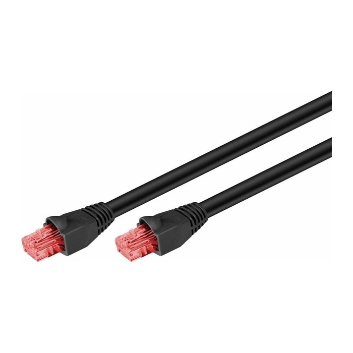 goobay RJ-45 Netzwerkkabel Outdoor 20,0 m schwarz bis zu 1,00 Gbit/Sek. bis zu 250 MHz, 1 St.