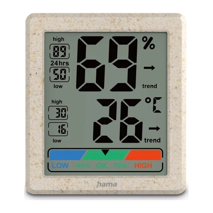 hama Ponza Thermo-Hygrometer braun, 1 St.
