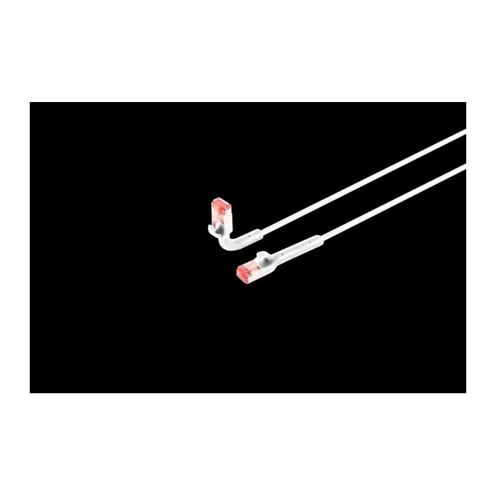 Shiverpeaks Patchkabel Cat 6A bieg. Stecker U/FTP 50cm weiß