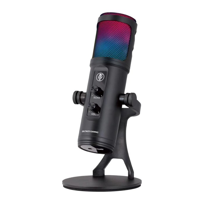 Deltaco Gaming RGB Streaming Mikrofon schwarz