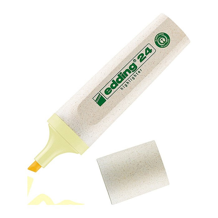 edding Highlighter 24 EcoLine pastell Textmarker gelb, 1 St.