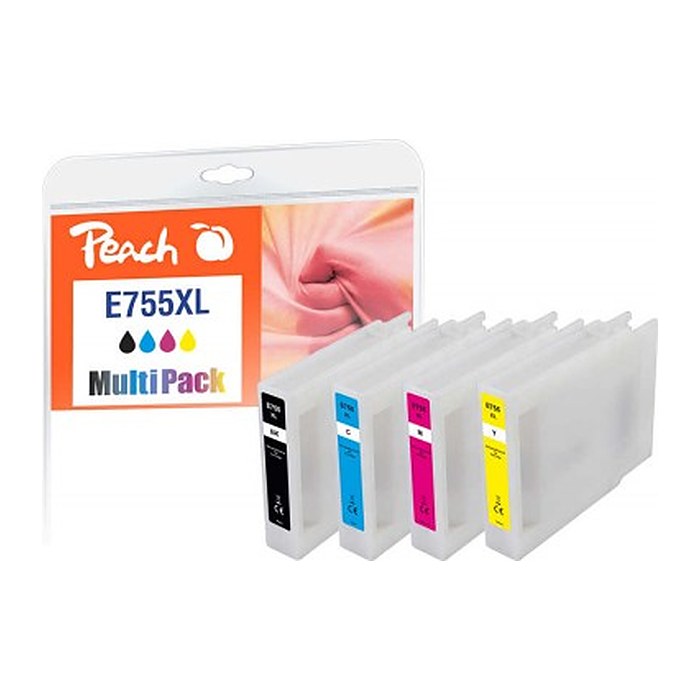 Peach Patrone Epson No.755XL MultiPack bk,c,m,y remanufactured