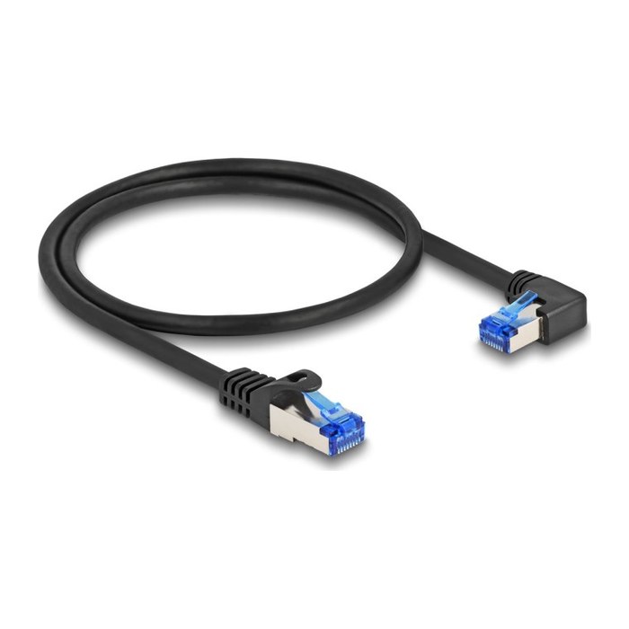 DELOCK RJ45 Netzwerkkabel Cat.6A S, 0,5m schwarz