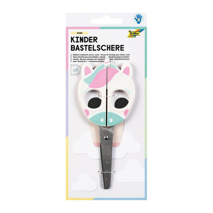 folia Kinderschere UNICORN weiß 16,0 cm
