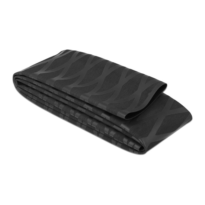 DELOCK Schrumpfschlauch X-Muster rutschfest 1m x 40mm Black