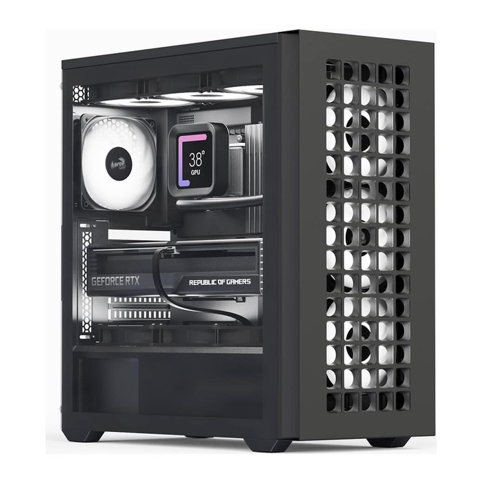 AeroCool Geh Midi D502A-G-BK-V1 (B/Mesh/ATX)