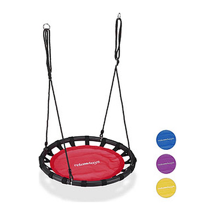 relaxdays Nestschaukel rot 80,0 cm