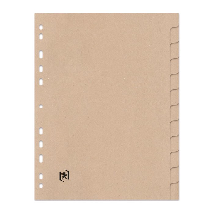 OXFORD Ordnerregister Touareg DIN A4 Vollformat blanko beige 12-teilig, 1 Satz