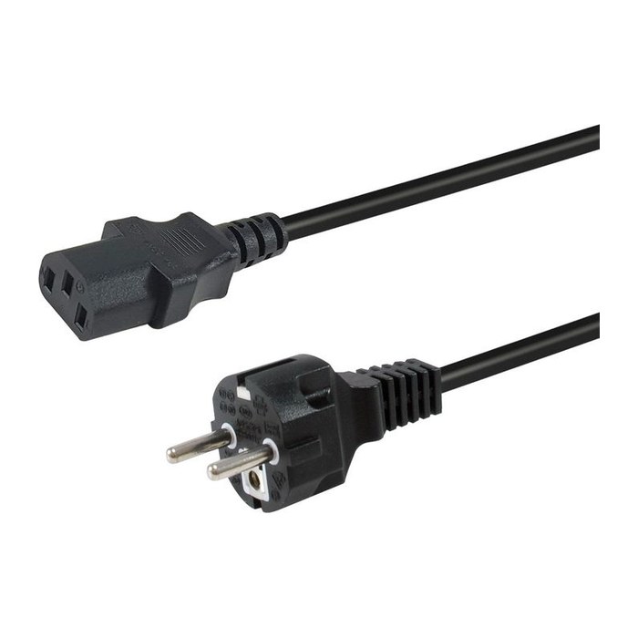 Equip Stromkabel CEE 7/7 ->C13 St/Bu schwarz 3.00m PVC