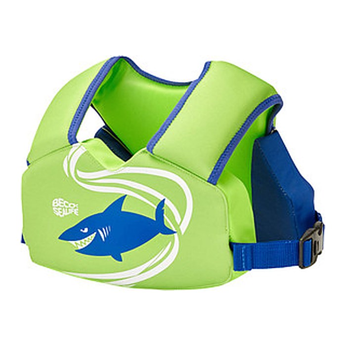BECO unisex Kinder-Schwimmweste Sealife grün Größe individuell einstellbar