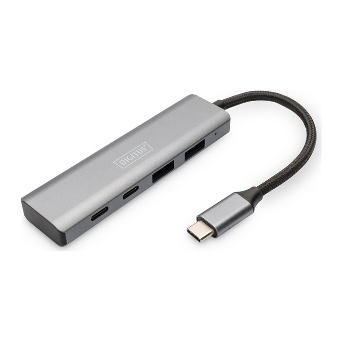 DIGITUS USB-Hub DA-70245 4-fach grau