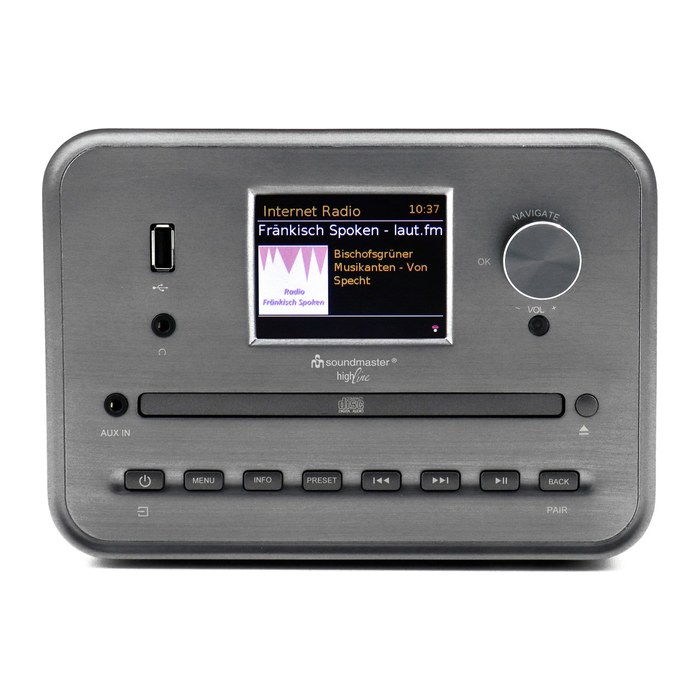 soundmaster ICD1050SW Internetradio grau
