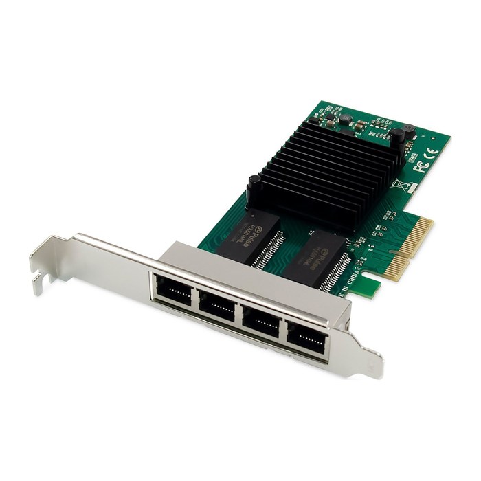 DIGITUS Netzwerkkarte PCI-e 4Port RJ45 Gigabit Intel I350