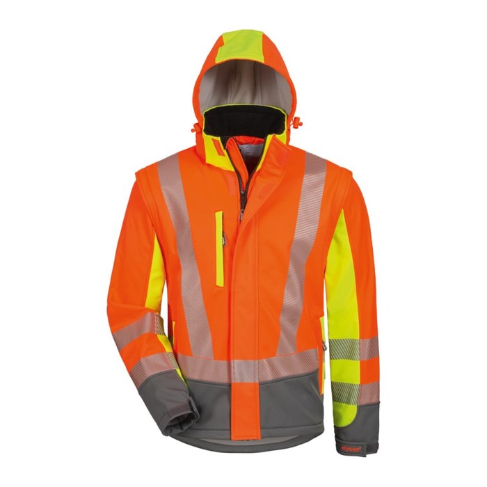 elysee® unisex Warnjacke ATANAS orange, gelb Größe S