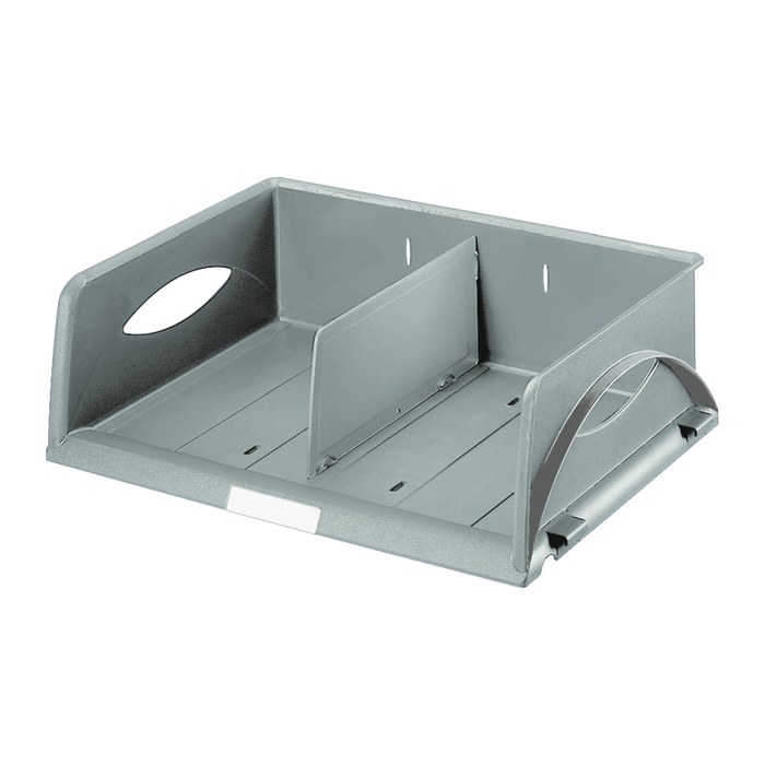 LEITZ Briefablage Sorty A4 quer grau DIN A4, 1 St.