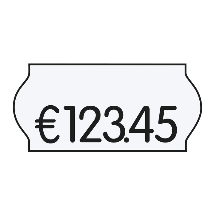 CreenLine Preisetiketten weiß permanent 22,0 x 12,0 mm, 36 Rollen