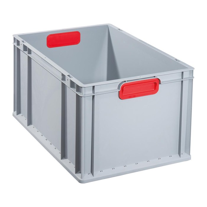 Allit ProfiPlus Eurobox grau, rot 40,0 x 60,0 x 32,0 cm, 1 St.