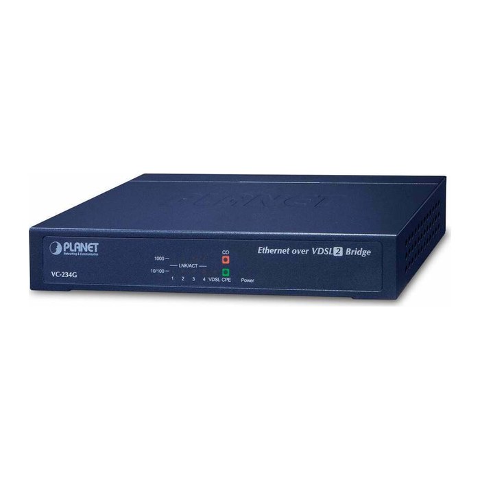 PLANET 4-Port 10/100/1000T Ethernet to VDSL2 Bridge