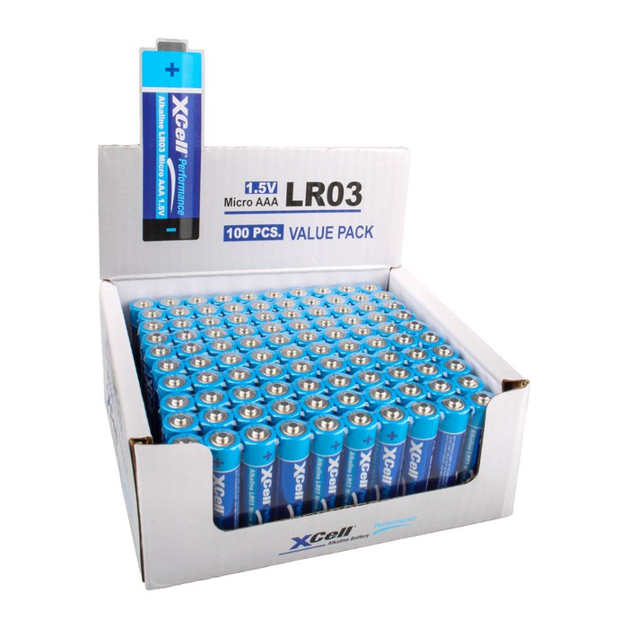 XCell Batterie Performance LR03 Micro AAA 100er Box
