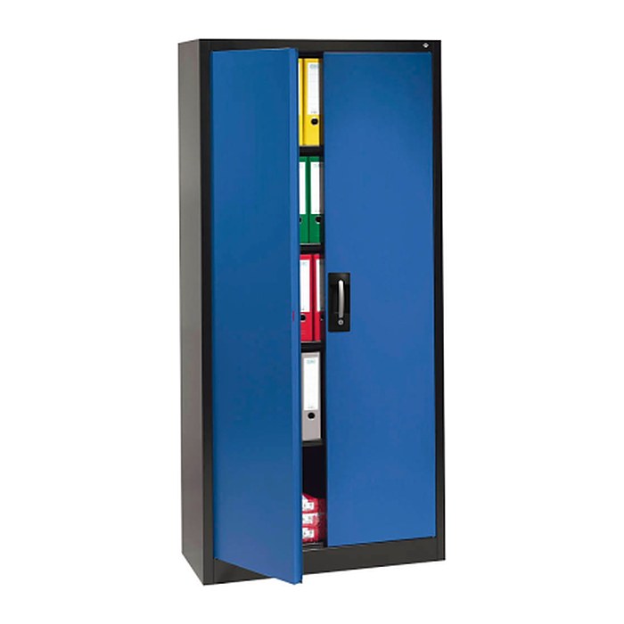 CP Stahlschrank C 2000 Acurado 9460-000 S10851 anthrazit, enzianblau 4 Fachböden 120,0 x 40,0 x 195,0 cm, aufgebaut, 1 St.