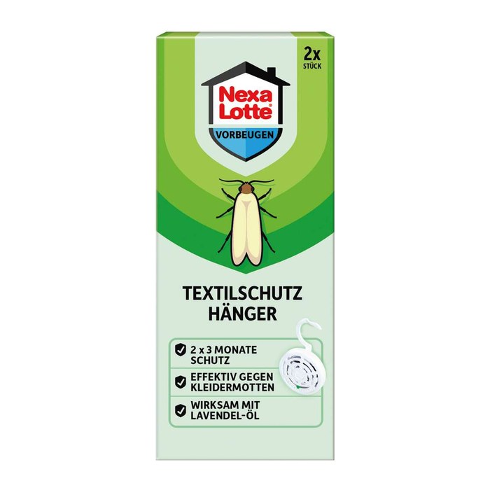 Nexa Lotte® Mottenschutz Textilschutz Hänger weiß, 2 St.
