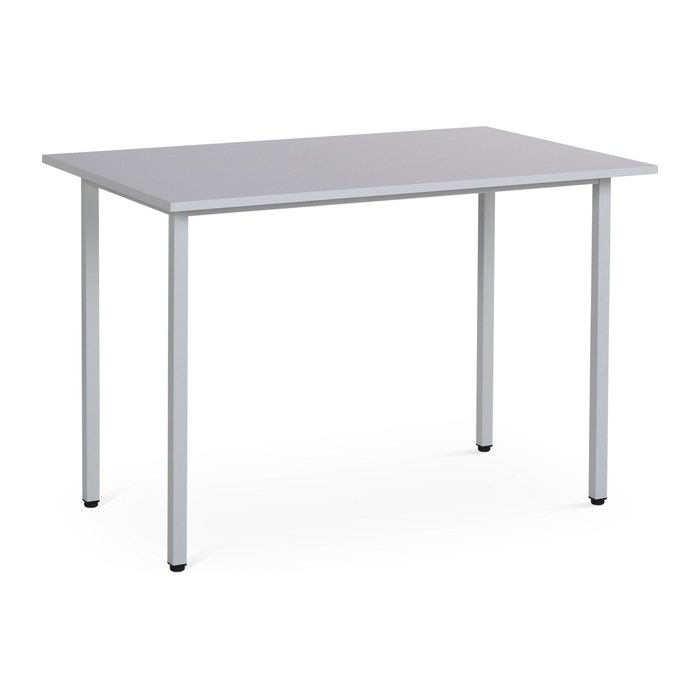 Mehrzwecktisch mit Überstand – Gestell in Lichtgrau (700 x 1100 x 750 mm)