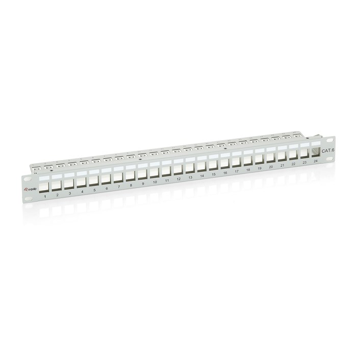 Equip 19" Patchpanel 24xKeystones FTP 1U LSA/110 RAL7035