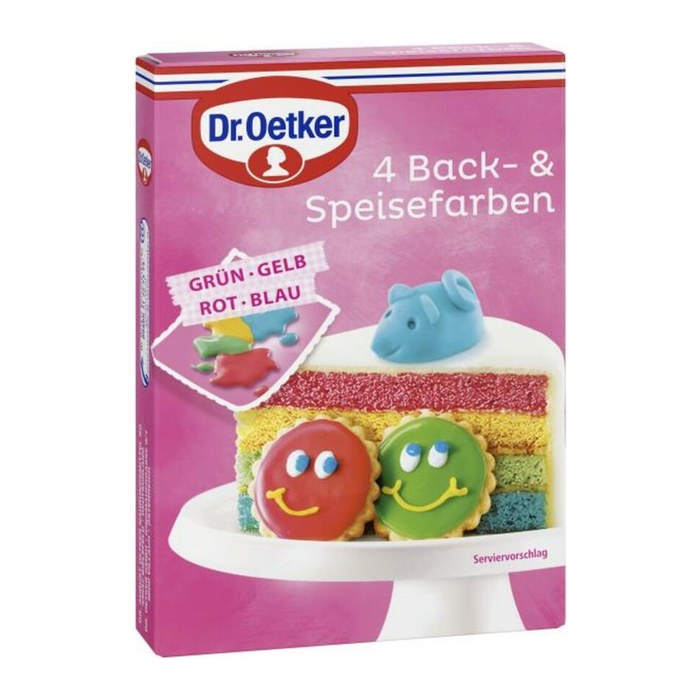 Dr. Oetker 4 Back- und Speisefarben, 1 St.
