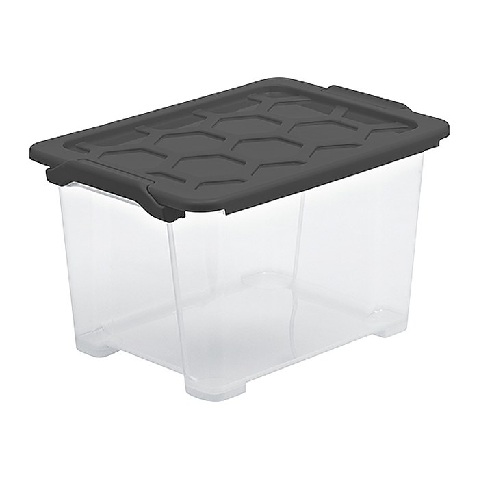rotho Evo Safe Keeping Aufbewahrungsboxen 15,0 l anthrazit 39,9 x 28,3 x 23,0 cm, 1 St.