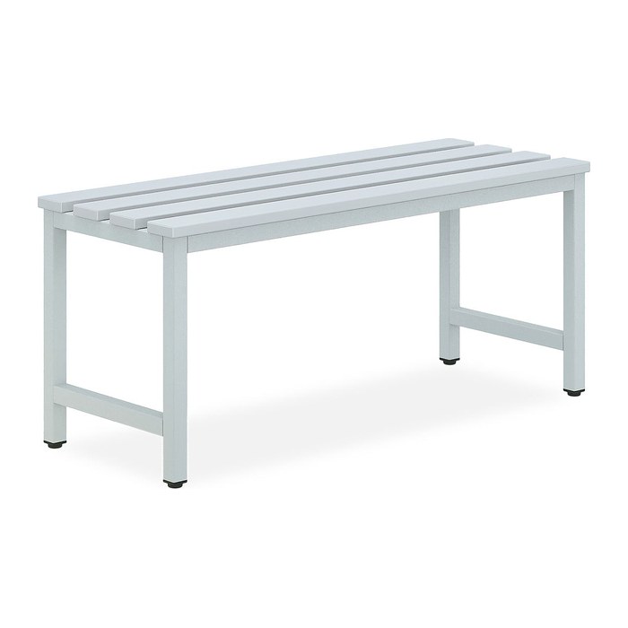 Kunststoff-Sitzbank mit Schuhrost (optional) - 1000-2000 mm (1000 x 380 x 440 mm)