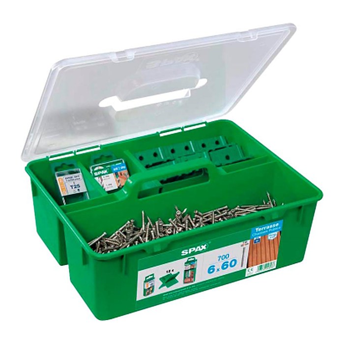 SPAX® Terrassenschrauben-Sortiment GREEN BOX Terrasse 6x60 mm 5000009050009 6 mm x 60 mm