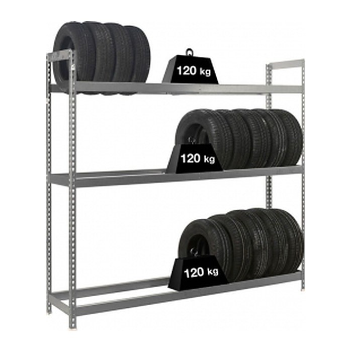 Simonrack Reifenregal AUTOFORTE 8435104947456 silber 150,0 x 45,0 x 200,0 cm